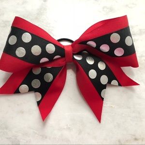 Stunning Polka Dot Cheer Bow
